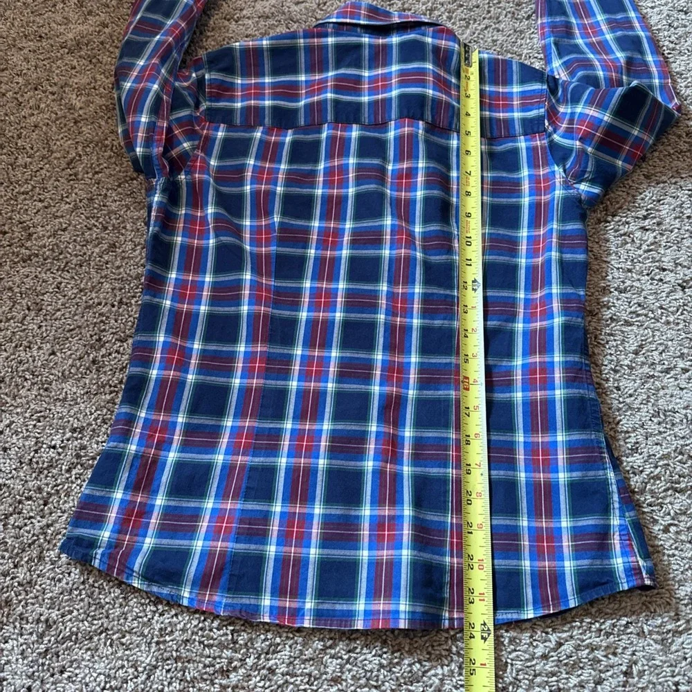 Abercrombie Kids Boy's Flannel Plaid Red/Navy  100% Cotton Shirt Size Med BTS